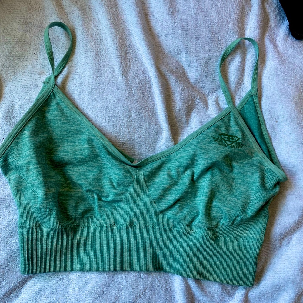 Body engineer blue sports bra seamless